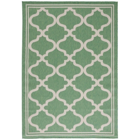 Safavieh 4 x 6 ft. Bermuda Contemporary Rectangle Power Loomed Rug Green & Beige BMU810Y-4